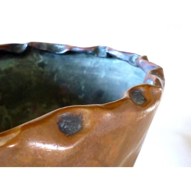 Mid-Century Italian Copper Vase from Bragalini, 1950s For Sale - Image 4 of 6