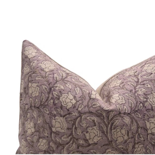 Fabdivine Block Print Pillow Cover 22x22 Inch -Amritvela For Sale - Image 4 of 4