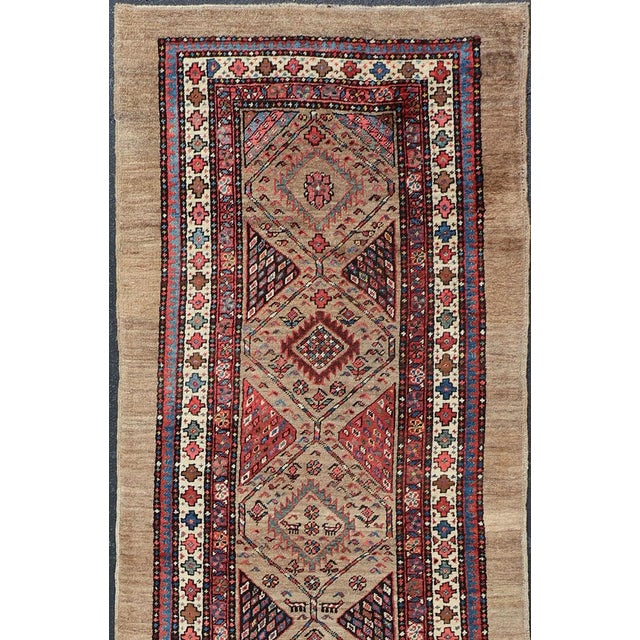 Antique Persian Tribal Serab runner, Keivan Woven Arts / rug/EMB-9584-P13514, origin/iran. Measures: 3'7 x 14.