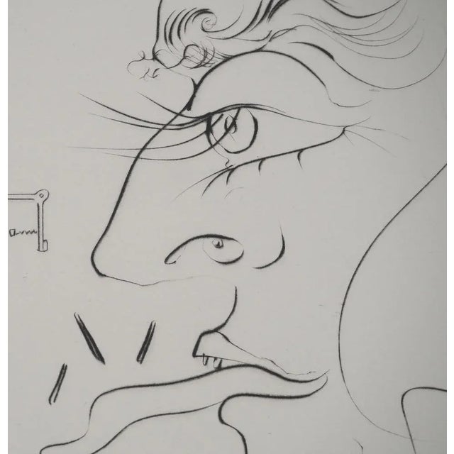 Salvador Dali, Homage to Leonardo da Vinci: the Telegraph, 1975, Etching For Sale - Image 4 of 9