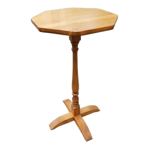 Cohasset Colonials Octagonal Pedestal Quadpod Maple Candle Stand by Hagerty