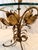 Metal Hollywood Regency Gilded Metal and Glass Flower Base Side Table by Hans Kogl For Sale - Image 7 of 14