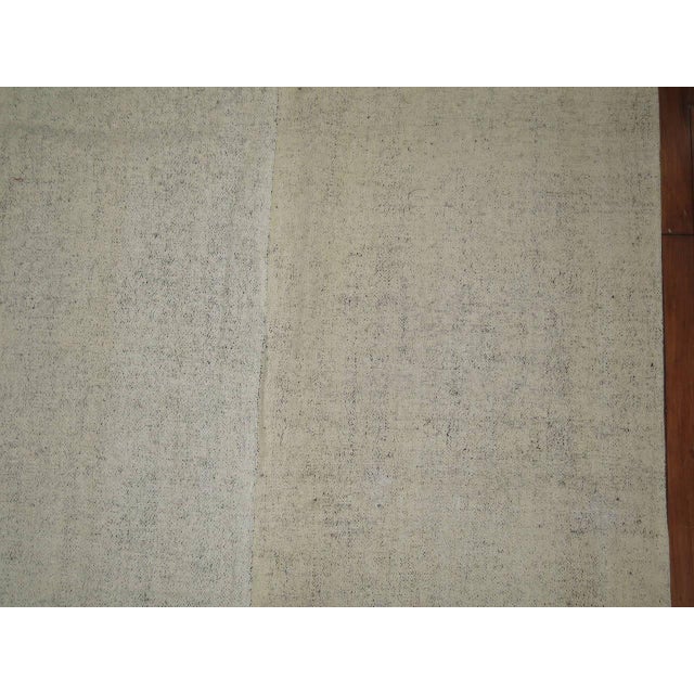Vintage Zabihi Collection Turkish Minimalist Square Kilim - 8'7" x 8'9" For Sale - Image 4 of 6
