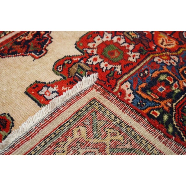 Red Antique Malayer Rug 4'2'' x 6'6'' For Sale - Image 8 of 9