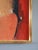Red Mid-Century Modern 'Weight of Warmth' Abstract Oil Painting by Swedish Painter Hans Osswald (1919-1983), Framed For Sale - Image 8 of 14