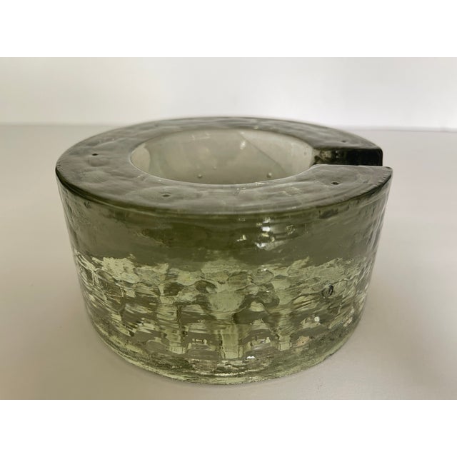 1960s Large 1960's German Sculptural Glass Ashtray For Sale - Image 5 of 12