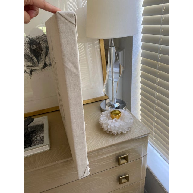 Original Abstract "Nude Study" in Charcoal on Old, Repurposed Canvas by Kendra Dennis For Sale - Image 11 of 12