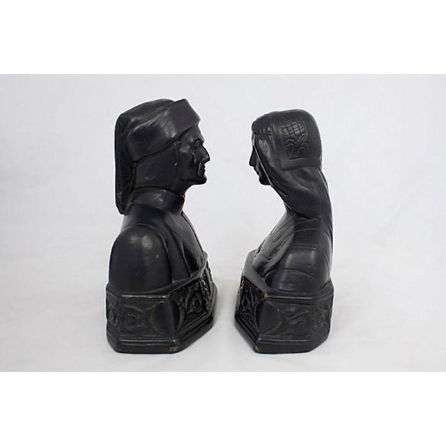 Figurative 1920s Armor Bronze Bust Bookends - a Pair For Sale - Image 3 of 7