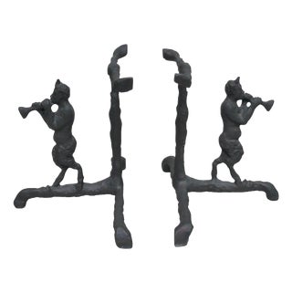 Faun Bookends from Axel Kasseböhmer, 1990s, Set of 2 For Sale