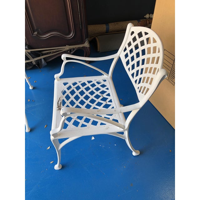 Nice outdoor chair. Durable factory finished white powdercoat over metal. Rugged and yet lightweight enough for easy...