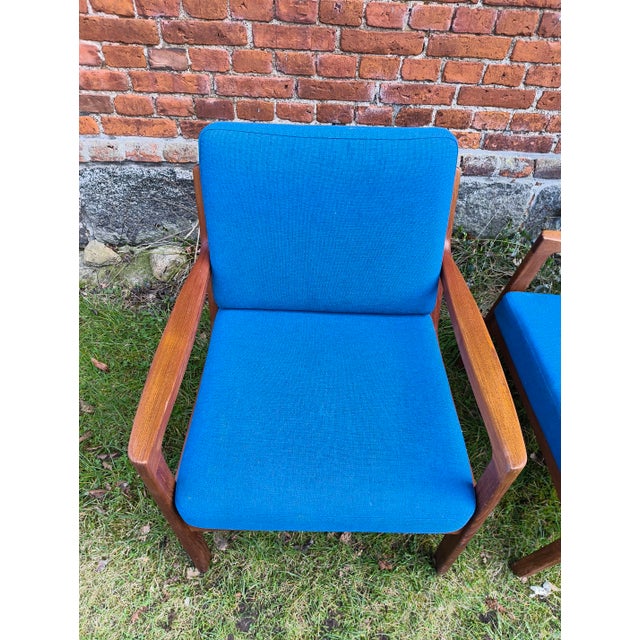 1970s Vintage Lounge Chairs in Teak by Ole Wanscher for Cado, 1950s, Set of 2 For Sale - Image 5 of 9