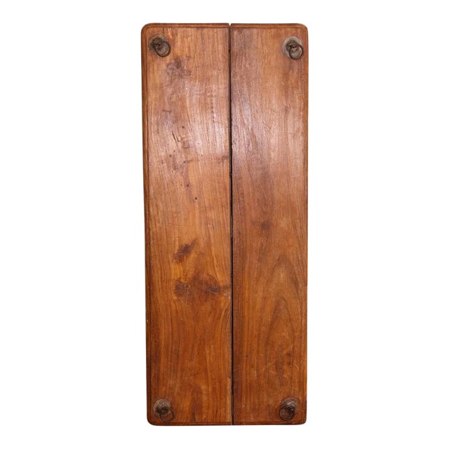 Vintage Rustic Teak Swing Plank For Sale