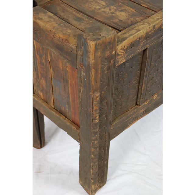 Antique Nomadic Turkmen Yurt Treasure Dowry Chest For Sale - Image 12 of 14