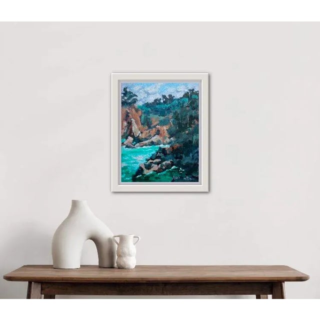 Contemporary Mendocino Coast Seascape Oil Painting For Sale - Image 3 of 8