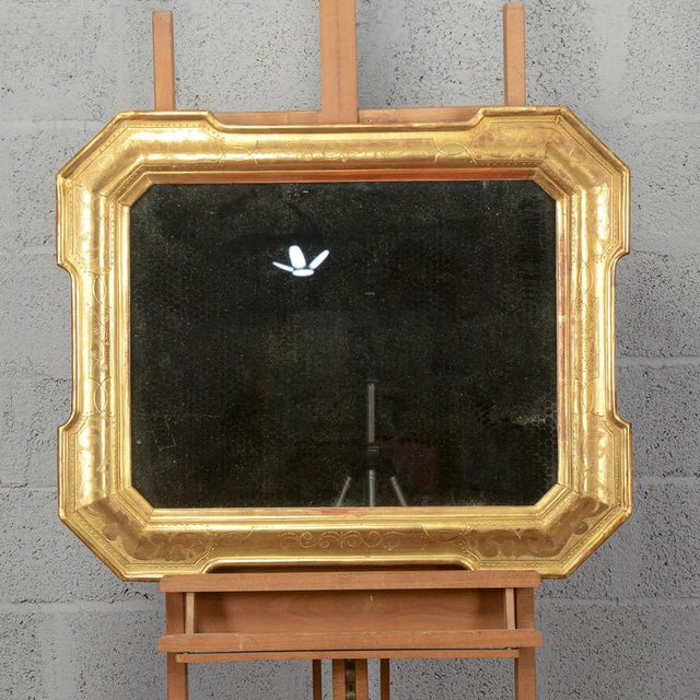 2000 - 2009 Golden Mirror in Gilded Wood For Sale - Image 5 of 10