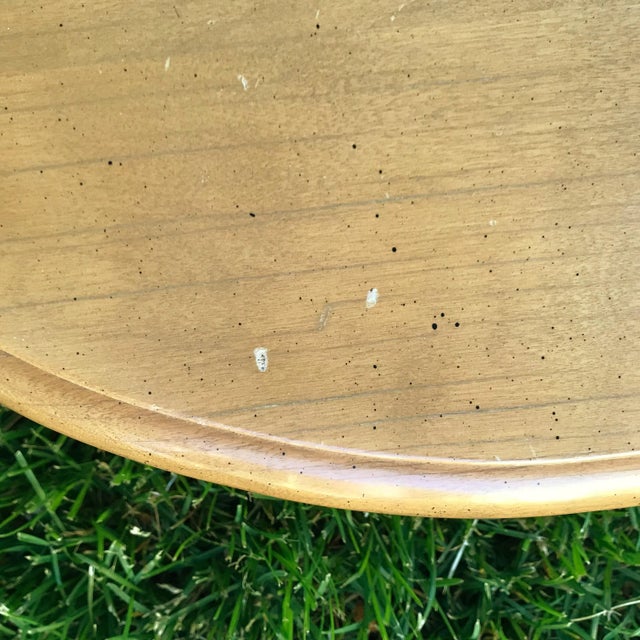 Mid 20th Century French Country Pink Marble Top Accent Table For Sale - Image 12 of 13