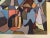 This is a colorful abstract yet cubist style artwork by outsider Texas artist David F. Gatling. It's an earlier work of...