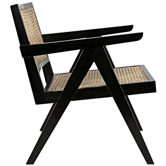 Mid-Century Modern James Relax Chair, Charcoal Black For Sale - Image 3 of 6