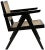 Mid-Century Modern James Relax Chair, Charcoal Black For Sale - Image 3 of 6