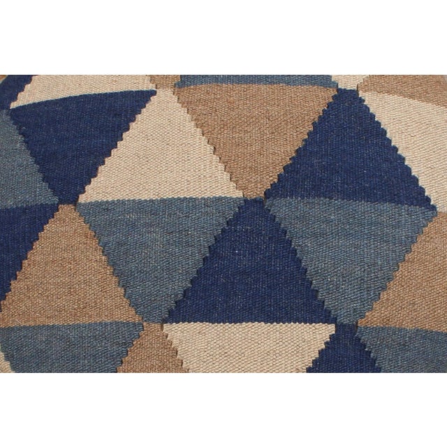 Shabby Chic Tribal Kilim Wood Bar Stool Jeffrey 18"x18"x32" For Sale - Image 4 of 7