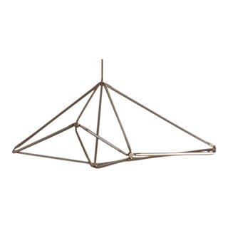 Brass and Led Shy 8.1 by Bec Brittain Chandelier For Sale