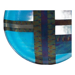 Fused Glass Bowl by Christine McEwan and Jim Freeburn for Verre Visage Studio For Sale