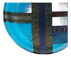 Fused Glass Bowl by Christine McEwan and Jim Freeburn for Verre Visage Studio