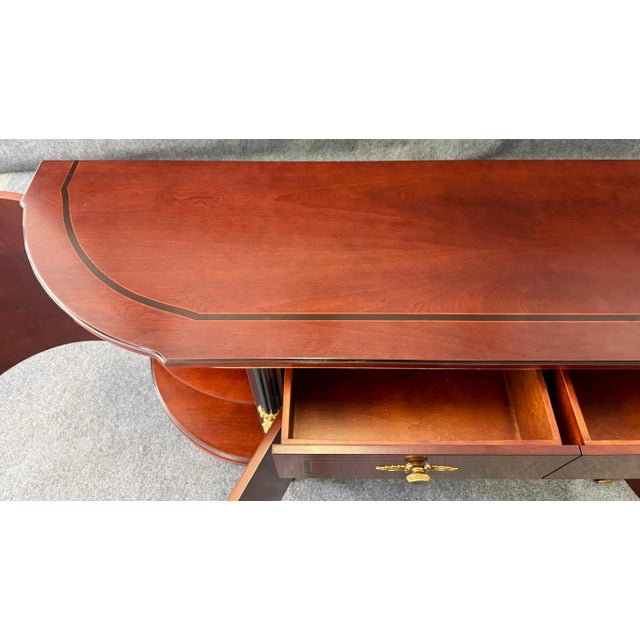 Brown Astoria Grand Gigasso 83” Sideboard Buffet With Mirror For Sale - Image 8 of 18