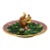 Rare Circular George Jones Majolica Squirrel Nut Dish For Sale