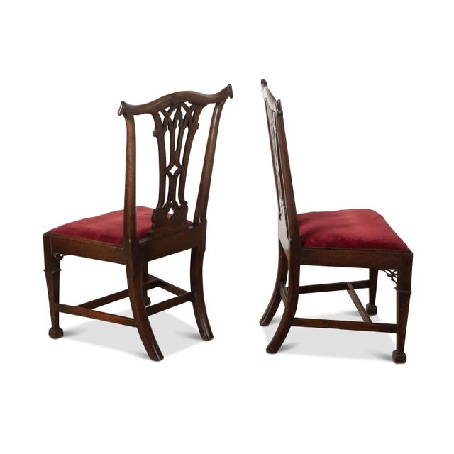 Mid 18th Century Set of Antique Mahogany Side Chairs, 1760 For Sale - Image 5 of 9