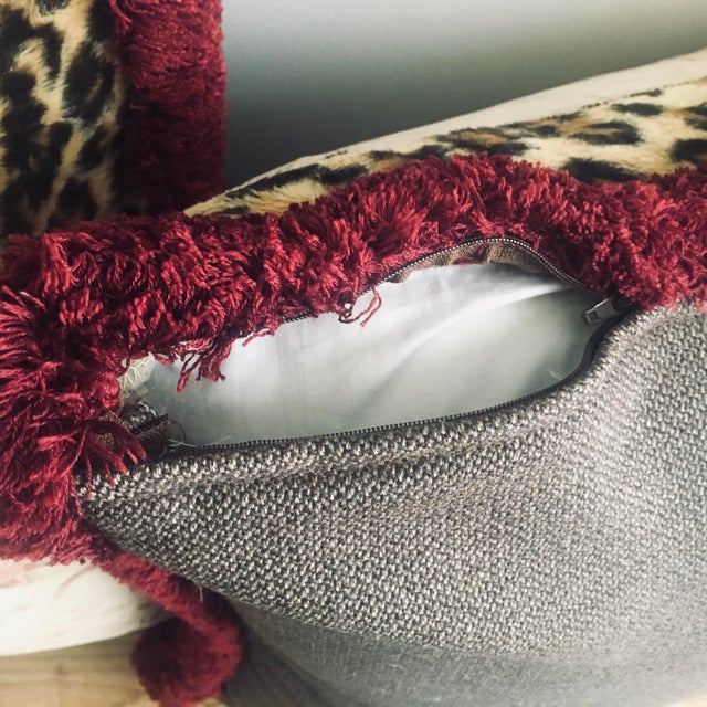 Vintage Ralph Lauren "Guinevere Aragon Floral Leopard" Pillows a Pair