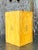 Vintage Regency Yellow Embossed Book Trash Can For Sale - Image 4 of 4