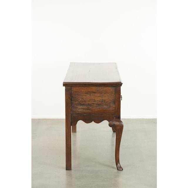 Antique English Oak Sideboard with Ornate Elements, 18th Century For Sale - Image 4 of 13