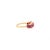 Not Yet Made - Made To Order 18k Gold Heart Cut Ruby Modern Wedding Band Ring for Bride Size 6 For Sale - Image 5 of 12