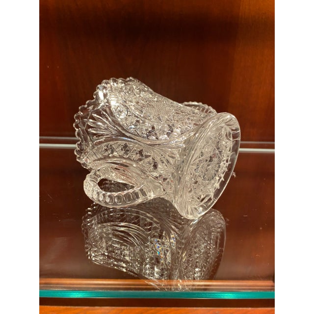 Late 19th Century Stunning! American Brilliant Period (Abp) Late 1800’s- Early1900’s, Rare, Sparkeling Hand-Cut Glass Sugar Bowl / Multi-Use For Sale - Image 5 of 9