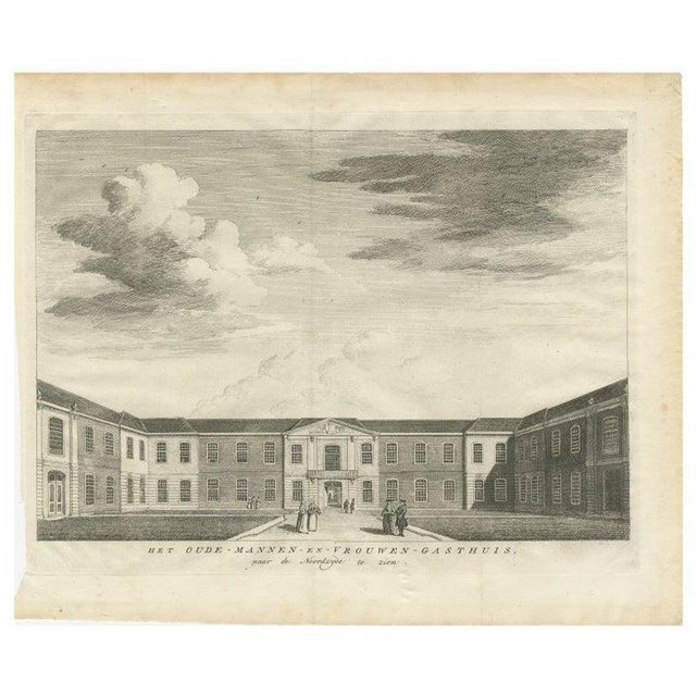 Former Retirement Home in Amsterdam, 1760, Paper For Sale - Image 6 of 6