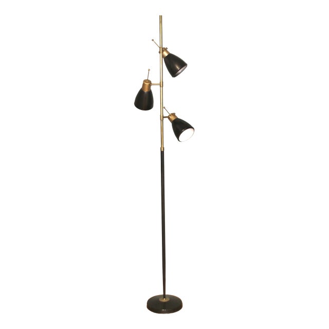 French Three-Light Floor Lamp from Monix, 1950s For Sale