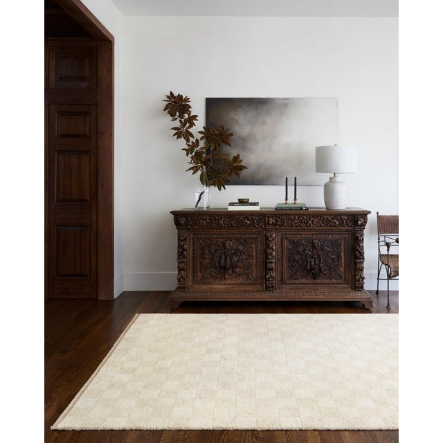 Farmhouse Becki Owens x SURYA Davey Handmade Rug Light Beige 6x9 For Sale - Image 3 of 4