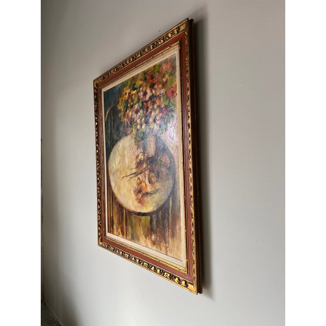 Large Hilda Rindom (Cuban, 1930-2004) Oil Painting on Canvas For Sale - Image 4 of 13