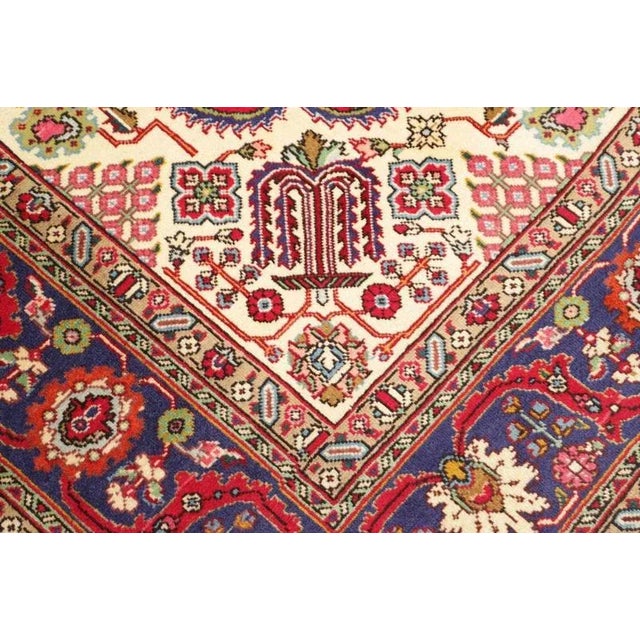 Middle Eastern Hand-Knotted Tabriz Rug For Sale - Image 6 of 11
