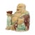 Wood Large Laughing Buddha Wooden Polychrome Sculpture For Sale - Image 7 of 17