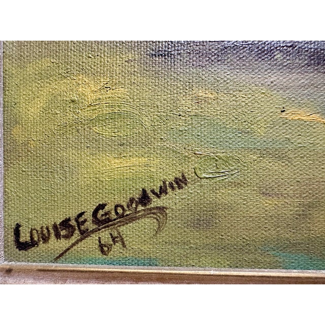 1960s 1964 Mid-Century Modern Desert Landscape Oil Paintings - a Pair For Sale - Image 5 of 12