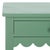 Spritely Home Heaven Scalloped 1 Top Drawer Accnt Table in Sage Green For Sale - Image 4 of 10