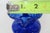 Mid 20th Century Hand Blown Art Glass Mini Pitcher Small Creamer Cobalt Blue Swirl Pattern For Sale - Image 13 of 15