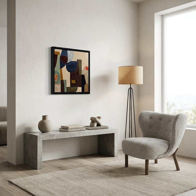 Enigma, Abstract Geometric Contemporary, Framed by Sophie Dumont For Sale - Image 9 of 9