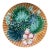 Majolica Leaves & Flowers Plate Clairefontaine, Circa 1890 For Sale