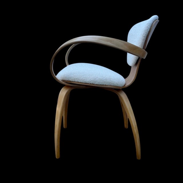 1960s Norman Cherner for Plycraft Bentwood Pretzel Chairs Circa 1964, Set/4 For Sale - Image 5 of 11