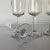 1990s Clear Glass Wine Goblets- Set of 4 For Sale - Image 4 of 5