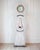 A charming 19th-century Scandinavian longcase clock in painted pine, distinguished by its slender, elongated silhouette...