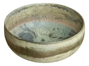 Mid-Century Modern Pottery Bowl, 1940s